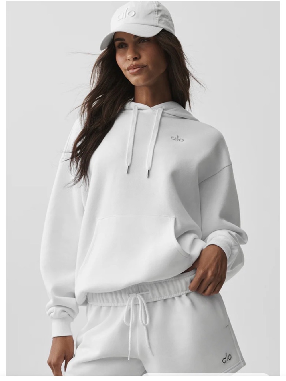 ALO Accolade White Hoodie